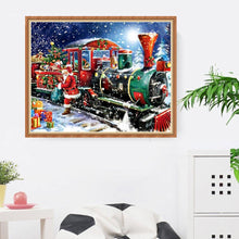 Load image into Gallery viewer, Christmas Train 40*30CM(Canvas) Special Shaped Drill Diamond Painting