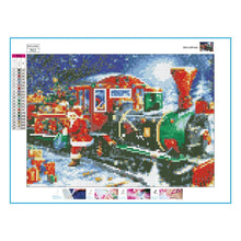 Load image into Gallery viewer, Christmas Train 40*30CM(Canvas) Special Shaped Drill Diamond Painting
