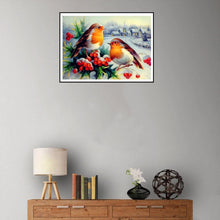 Load image into Gallery viewer, Snow Birds 30*40CM(Canvas) Full Round Drill Diamond Painting