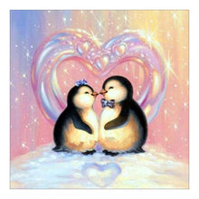 Load image into Gallery viewer, 2 Penguins 30*30CM(Canvas)-Full Round Drill Diamond Painting
