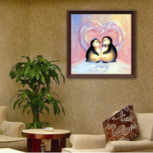 Load image into Gallery viewer, 2 Penguins 30*30CM(Canvas)-Full Round Drill Diamond Painting