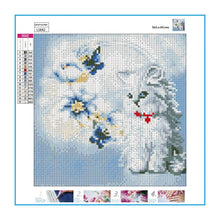 Load image into Gallery viewer, Cat 30*30CM(Canvas)-Full Round Drill Diamond Painting