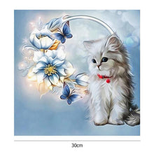 Load image into Gallery viewer, Cat 30*30CM(Canvas)-Full Round Drill Diamond Painting