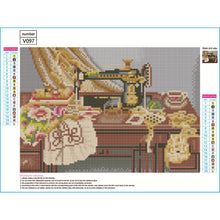 Load image into Gallery viewer, Sewing Machine 40*30CM(Canvas) Full Round Drill Diamond Painting