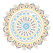 Load image into Gallery viewer, Folk Flower 30*30CM(Canvas) Partial Round Drill Diamond Painting