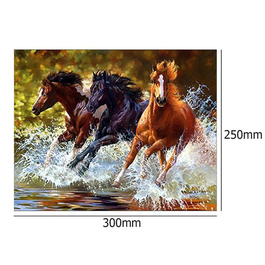 Horse 30*25CM(Canvas) Full Square Drill Diamond Painting