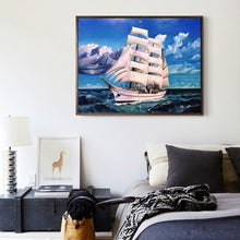 Load image into Gallery viewer, Ocean Ship 40*30CM(Canvas) Full Round Drill Diamond Painting