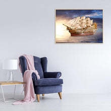 Load image into Gallery viewer, Sun Ship 40*30CM(Canvas) Full Round Drill Diamond Painting