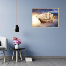Load image into Gallery viewer, Sun Ship 40*30CM(Canvas) Full Round Drill Diamond Painting