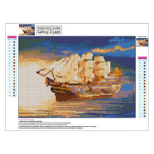 Load image into Gallery viewer, Sun Ship 40*30CM(Canvas) Full Round Drill Diamond Painting