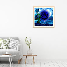 Load image into Gallery viewer, Blue Rose 30*30CM(Canvas) Full Round Drill Diamond Painting