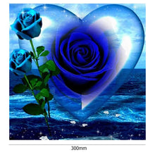 Load image into Gallery viewer, Blue Rose 30*30CM(Canvas) Full Round Drill Diamond Painting