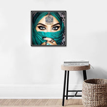 Load image into Gallery viewer, Masked Beauty 30x30cm(canvas) full round drill diamond painting