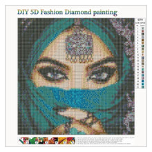 Load image into Gallery viewer, Masked Beauty 30x30cm(canvas) full round drill diamond painting
