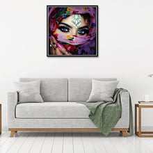 Load image into Gallery viewer, Masked Beauty 30x30cm(canvas) full round drill diamond painting