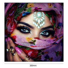 Load image into Gallery viewer, Masked Beauty 30x30cm(canvas) full round drill diamond painting
