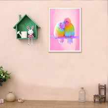 Load image into Gallery viewer, Pink Bird 30*40CM(Canvas) Full Round Drill Diamond Painting