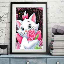 Load image into Gallery viewer, Cute Cat 40*30CM(Canvas)-Full Round Drill Diamond Painting