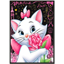 Load image into Gallery viewer, Cute Cat 40*30CM(Canvas)-Full Round Drill Diamond Painting