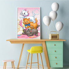 Load image into Gallery viewer, Cat 30*40CM(Canvas)-Full Round Drill Diamond Painting