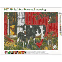 Load image into Gallery viewer, Cow 30*40CM(Canvas) Full Round Drill Diamond Painting