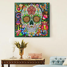Load image into Gallery viewer, Novelty Skull 25*25CM(Canvas)-Partial Round Drill Diamond Painting