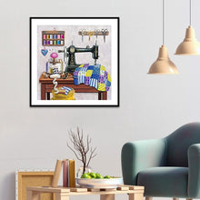 Load image into Gallery viewer, Sewing Machine 30*30CM(Canvas) Full Round Drill Diamond Painting