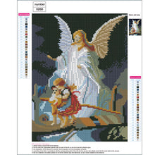 Load image into Gallery viewer, Angel Kids 30*40CM(Canvas) Full Round Drill Diamond Painting
