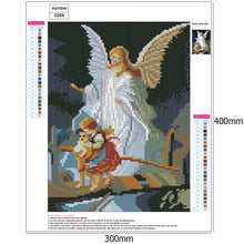 Load image into Gallery viewer, Angel Kids 30*40CM(Canvas) Full Round Drill Diamond Painting