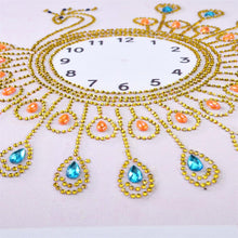 Load image into Gallery viewer, Peafowl Clock 35*35CM(Canvas) Special Shaped Drill Diamond Painting