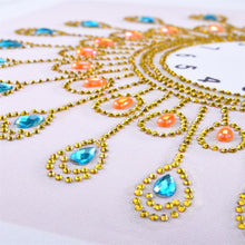 Load image into Gallery viewer, Peafowl Clock 35*35CM(Canvas) Special Shaped Drill Diamond Painting