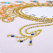 Load image into Gallery viewer, Peafowl Clock 35*35CM(Canvas) Special Shaped Drill Diamond Painting