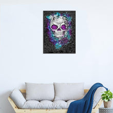 Load image into Gallery viewer, Skull 40*30CM(Canvas)-Full Round Drill Diamond Painting