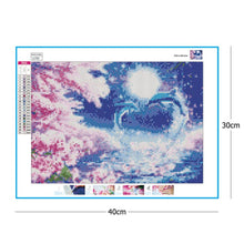 Load image into Gallery viewer, Dolphin 40*30CM(Canvas) Full Round Drill Diamond Painting