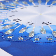 Load image into Gallery viewer, Novelty Flower Clock 35*35CM(Canvas) Round Drill Diamond Painting