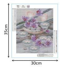 Load image into Gallery viewer, Candle Flower 30*35CM(Canvas)-Full Square Drill Diamond Painting