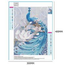 Load image into Gallery viewer, Fantasy Peafowl 40*30CM(Canvas) Full Round Drill Diamond Painting