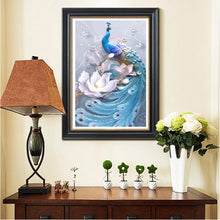 Load image into Gallery viewer, Fantasy Peafowl 40*30CM(Canvas) Full Round Drill Diamond Painting
