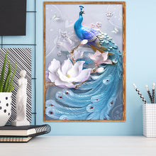 Load image into Gallery viewer, Fantasy Peafowl 40*30CM(Canvas) Full Round Drill Diamond Painting