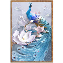 Load image into Gallery viewer, Fantasy Peafowl 40*30CM(Canvas) Full Round Drill Diamond Painting