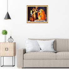 Load image into Gallery viewer, Dog 30*25CM(Canvas)-Full Round Drill Diamond Painting