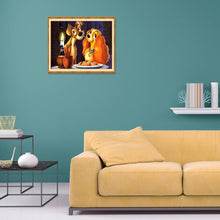 Load image into Gallery viewer, Dog 30*25CM(Canvas)-Full Round Drill Diamond Painting