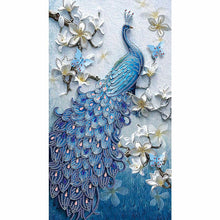 Load image into Gallery viewer, Peacock 30*50CM(Canvas) Special Shaped Drill Diamond Painting