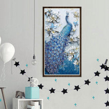 Load image into Gallery viewer, Peacock 30*50CM(Canvas) Special Shaped Drill Diamond Painting