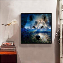Load image into Gallery viewer, Wolf Animal 30*30CM(Canvas)-Special Shaped Drill Diamond Painting