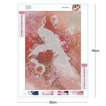 Load image into Gallery viewer, White Peacock 30*40CM(Canvas) Full Square Drill Diamond Painting