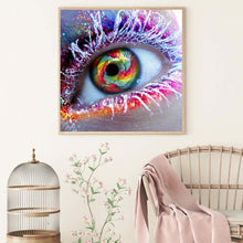 Load image into Gallery viewer, Glitter Eye 30*30CM(Canvas) Full Round Drill Diamond Painting
