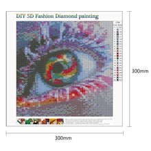 Load image into Gallery viewer, Glitter Eye 30*30CM(Canvas) Full Round Drill Diamond Painting