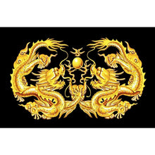 Load image into Gallery viewer, 2 Dragons 40*30CM(Canvas) Full Round Drill Diamond Painting