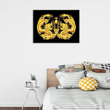 Load image into Gallery viewer, 2 Dragons 40*30CM(Canvas) Full Round Drill Diamond Painting